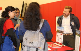 Students at College and Career fair